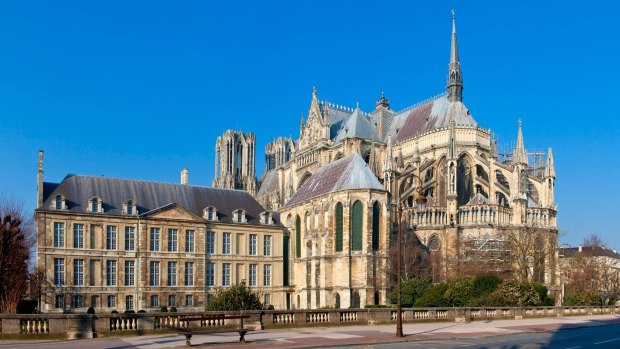 Notre-Dame de Reims and Palais du Tau (Tau Palace), which is listed as World Heritage by UNESCO .