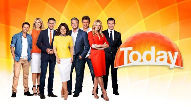 The Today Show team on Channel Nine including Karl Stefanovic and Lisa Wilkinson