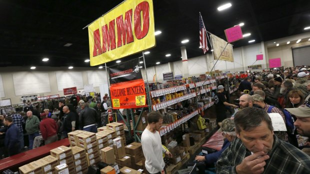 Gun shows are a common sight in the US.