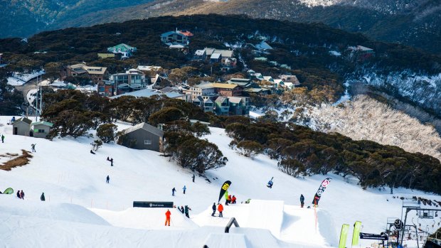 Skyline Terrain Park and village, Mt Buller.