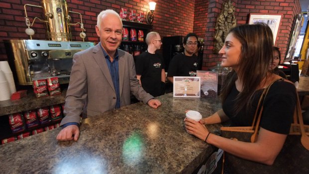 James Michael Tyler, who plays Gunther on <em>Friends</em> at Central Perk in Soho.