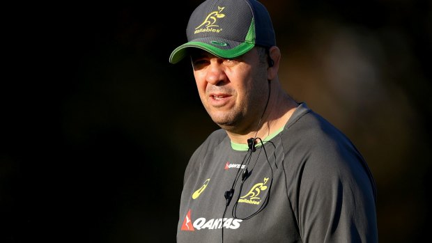Ready: Michael Cheika has the Wallabies good to go for their match against Wales in Cardiff on Saturday. 