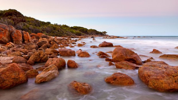 Bunker Bay at sunset. 