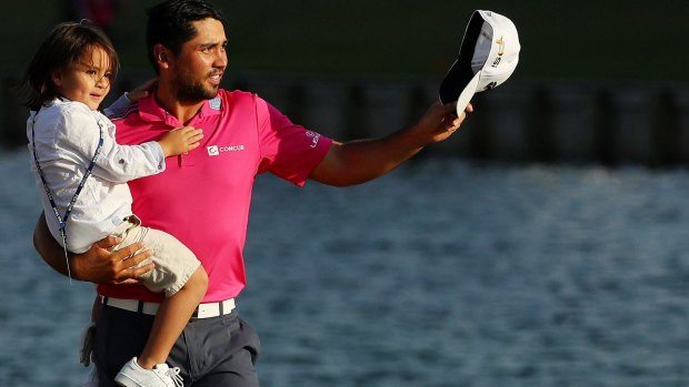 Jason Day vows to "keep pushing, keep pushing, because Tiger says he's going to kick my butt when he comes back."
