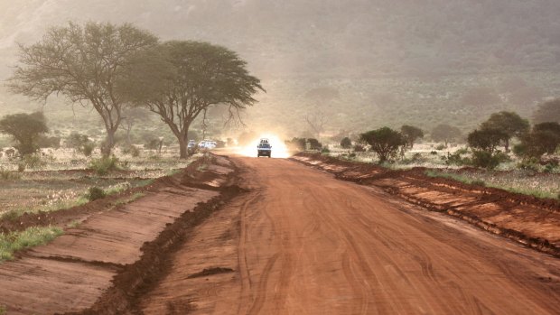 The roads in Kenya can be rough.
