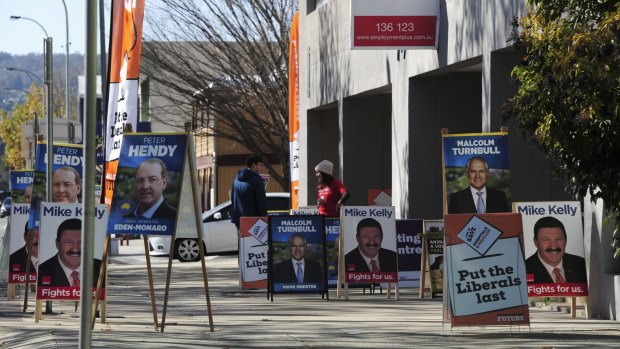 Pre-poll voting is open in Eden-Monaro, but the Australian Electoral Commission kept its booths shuttered in Gungahlin, Tuggeranong and Woden.