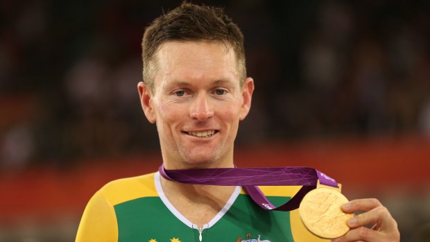 Banned: Michael Gallagher after winning gold in the 2012 Paralympics.