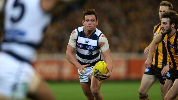 Steven Motlop is one of two Geelong players who could become an elite player from the middle tier.