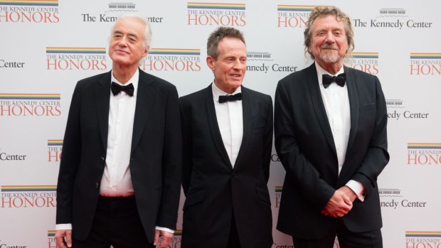 Elder statesmen of rock ... Jimmy Page, John Paul Jones, and Robert Anthony Plant of Led Zeppelin.