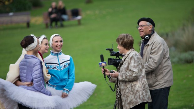Anna and Gregory Vaisman interview dancers from the St Petersburg Ballet for their TV show, Sputnik.