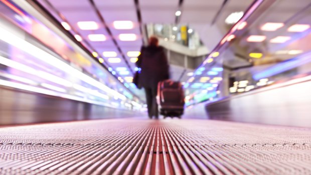 The travelator is not a relax-elator. Just because it whisks you along doesn't mean you've lost the power of locomotion.