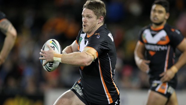 Growing pains: Chris Lawrence said the young Wests Tigers needed to learn from their mistakes. 