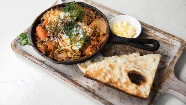 Shakshuka at Indigo: one of Kent's favourites.