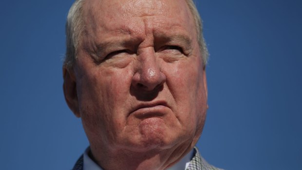 "Can you believe it?": Alan Jones took to Twitter on Thursday to attack the Cloud Arch sculpture. 
