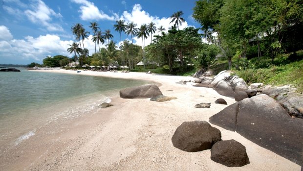 The beach at Kamalaya.