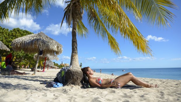 Playa Ancon, located several kilometres outside the colonial town of Trinidad, Cuba. 