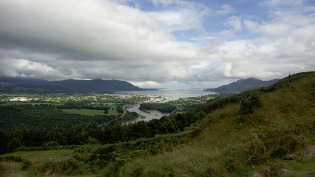 Carlingford Lough, a glacial sea inlet that forms part of the border between Northern Ireland and the Republic of Ireland.