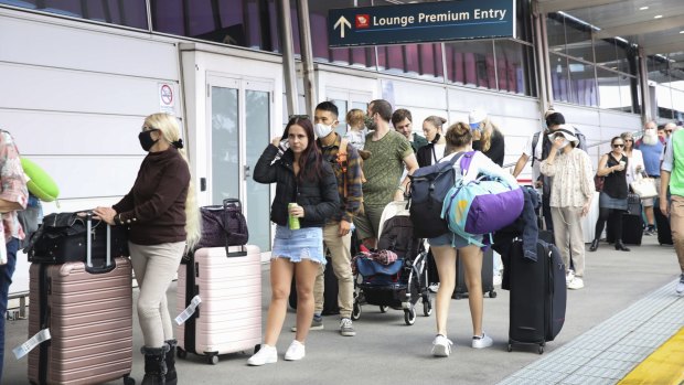 Passengers experienced long waits to check in and pass through airport security at Sydney during the Easter holidays.