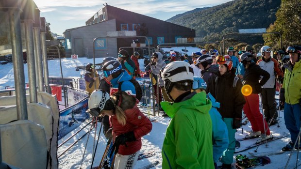 Skiers enjoyed the good snow at Perisher on the long weekend.