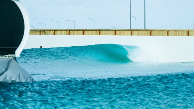 The diamond-shaped lagoon at URBNsurf.