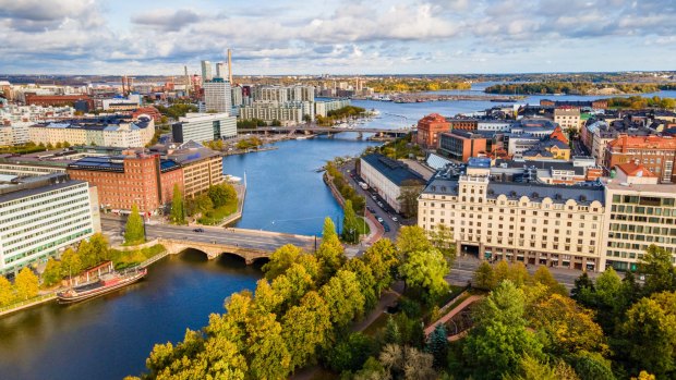Helsinki, capital of Finland - the happiest country in the world according to the World Happiness Report.