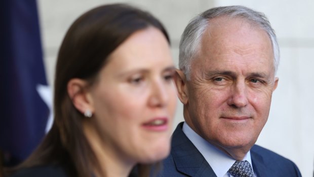 Prime Minister Malcolm Turnbull Treasurer and Assistant Treasurer Kelly O'Dwyer.