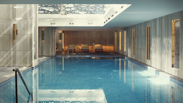 The spa's lap pool is one of two spots to take a dip at the hotel.