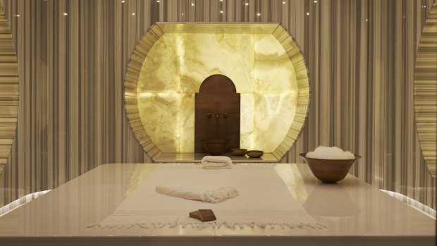 A hamam treatment at the spa is another link to the old world.