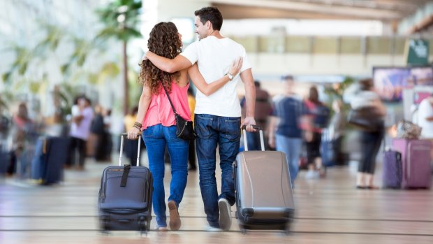 One in 10 US travellers admit having sex in an airport, a survey claims.