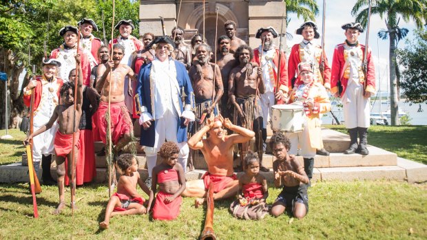 Rock art and re-enactment: 250 years after Captain Cook.