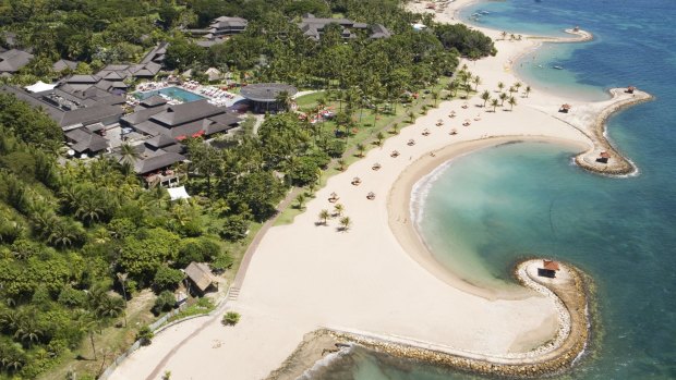 Club Med Bali, which sits on 500 metres of beachfront in Nusa Dua on the south-east peninsula of Bali, is enormous.