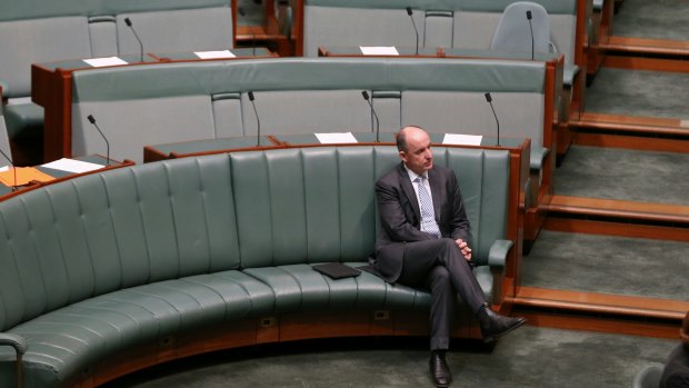 Stuart Robert in Parliament House on Wednesday.