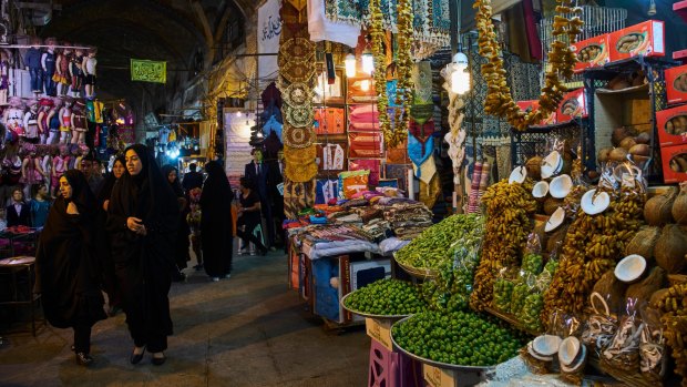 Great bazaar in Isfahan, Iran.