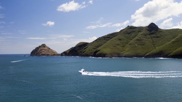 The scent of the land: Taiohae Bay on Nuku Hiva.