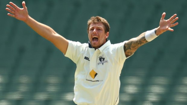 Feeling good: James Pattinson.