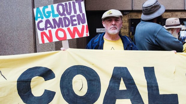 Vesey's passionate talk about digital transformation and renewables did not distract those that had come to protest about coal-fired power generation.