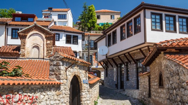 Enjoy moments of content in the old city of Ohrid, Macedonia.