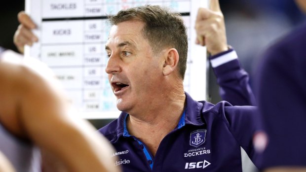 Fremantle coach Ross Lyon has laughed off speculation linking him to Collingwood.
