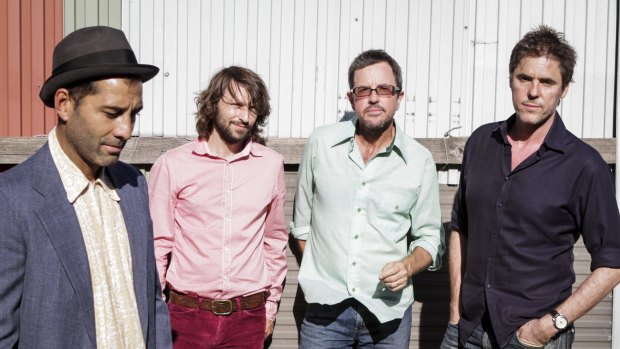 Tim Freedman, far right, is the only surviving member of The Whitlams' original line-up.