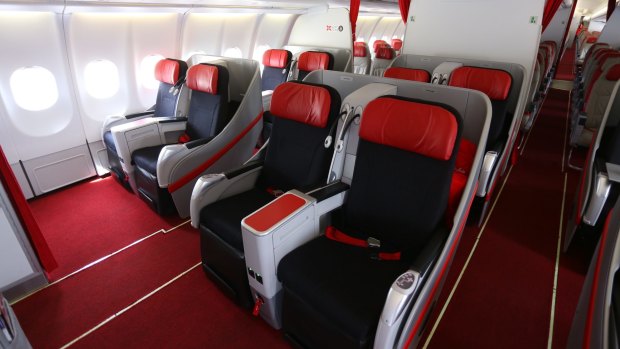AirAsia X's premium seats are what used to be business class seats on many other airlines.
