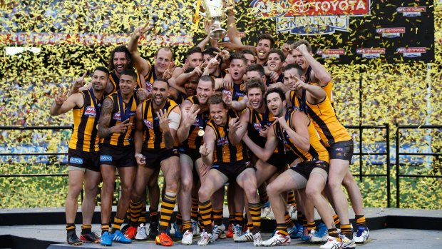 Hawthorn would love to see a repeat of this picture on Saturday evening.