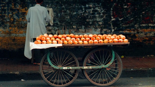 Mangoes for sale in Mumbai.