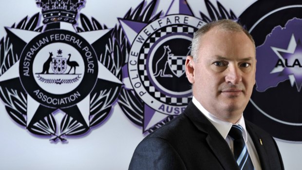 Former Australian Federal Police Association president Jon Hunt-Sharman served his final day on Friday.