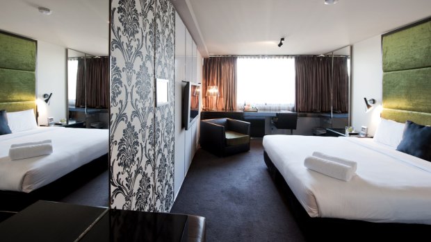 Another of the bedrooms at the Diamant Hotel.
