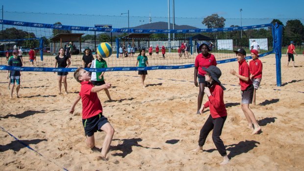 Aranda Primary School won the Canberra junior volleyball league title on Sunday.