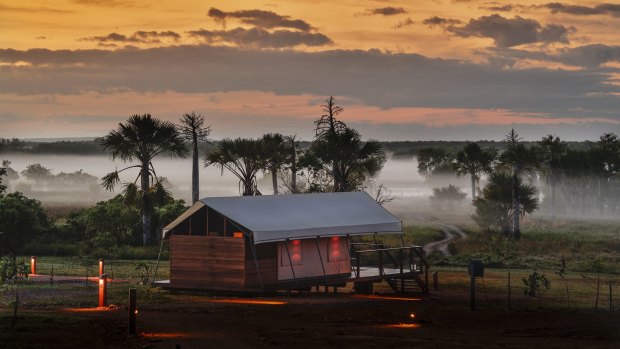 The safari suites at Murwangi are all beside Arafura Swamp.