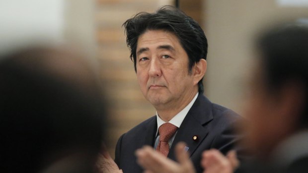 Japan's prime minister Shinzo Abe in May.