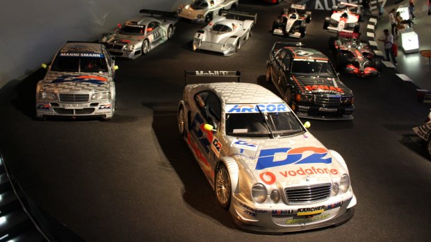 The museum is home to racing cars from disciplines including German touring cars, Formula 1, Le Mans and the Indy 500. 