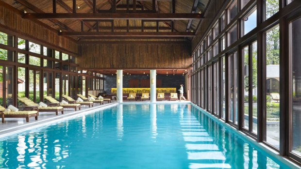 The 30-metre Six Senses swimming pool.