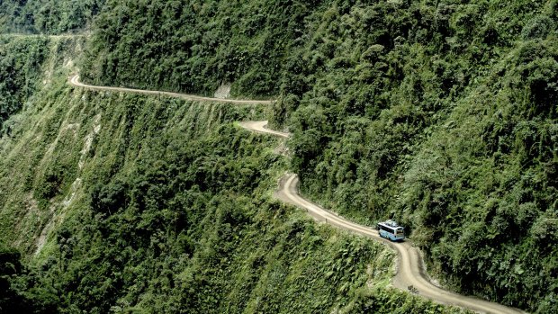 The Road of Death in Bolivia.